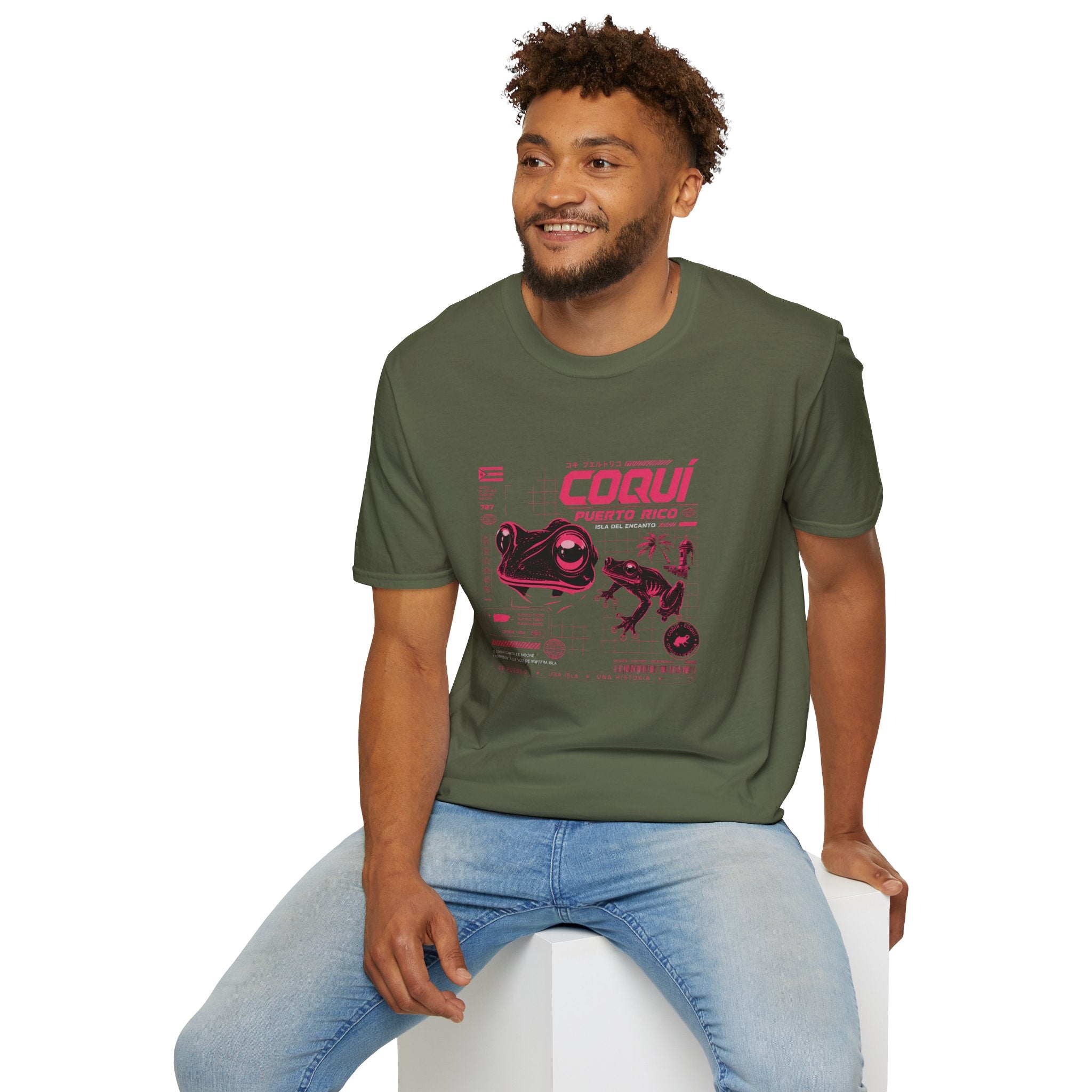 Puerto Rican Coquí Frog Graphic T-Shirt