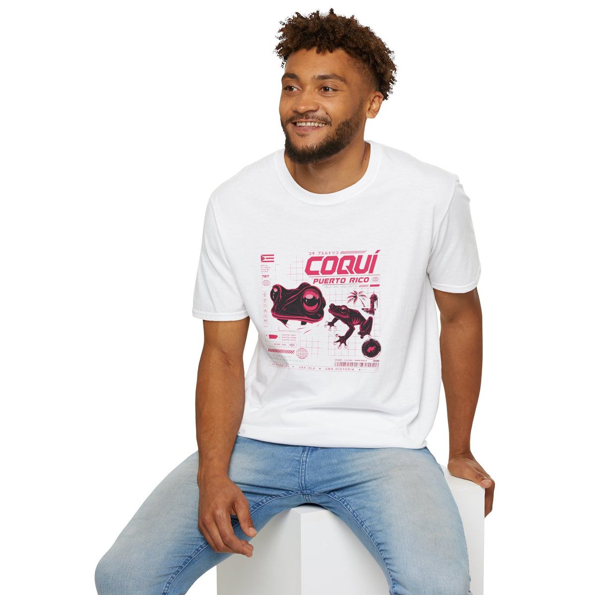 Puerto Rican Coquí Frog Graphic T-Shirt