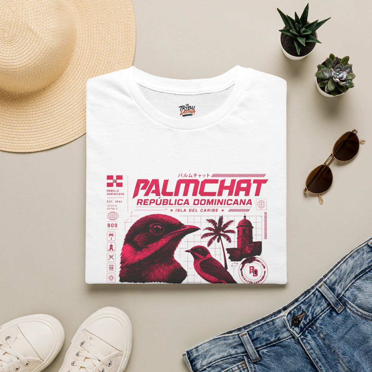 Dominican Republic Palmchat Graphic T-Shirt – Cigua Palmera