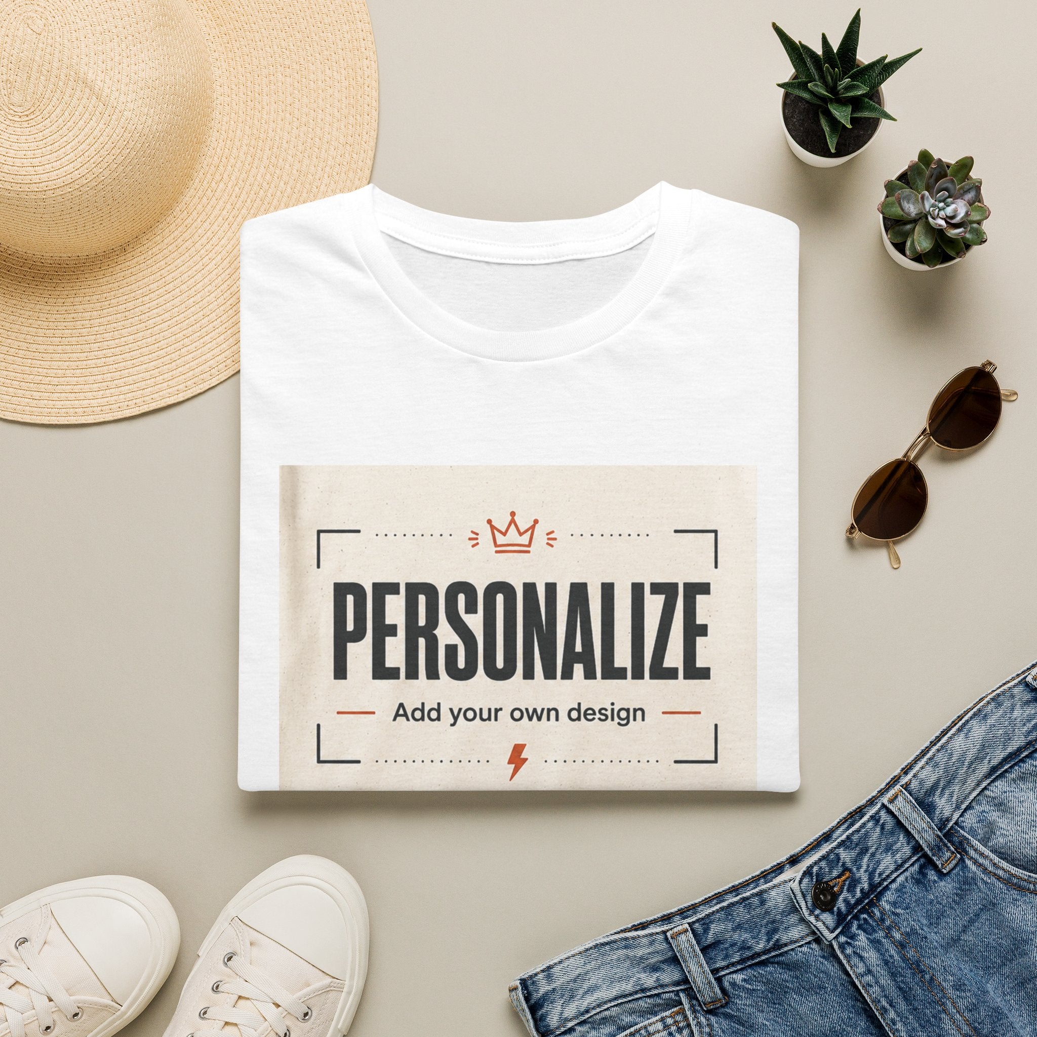 Personalized T-Shirt — Custom "Personalize: Add Your Own Design" Graphic Tee