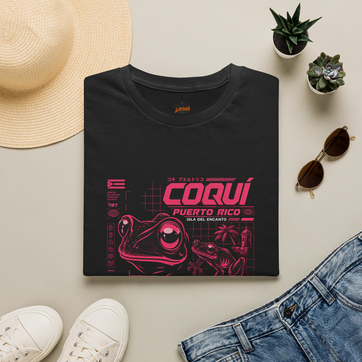 Puerto Rican Coquí Frog Graphic T-Shirt