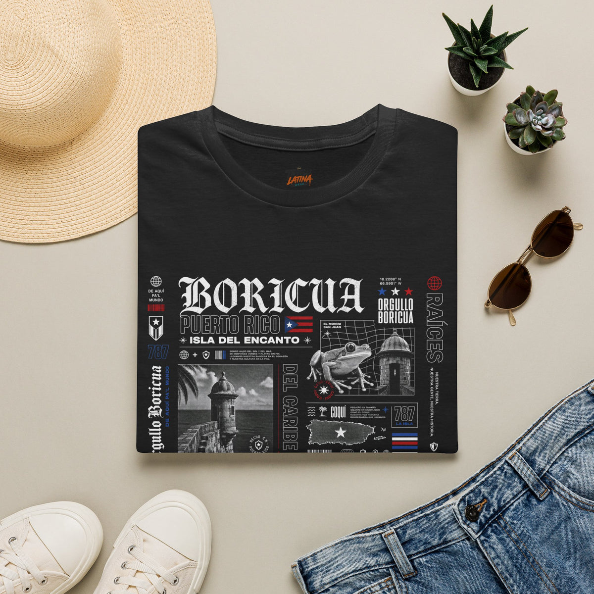 Puerto Rican Heritage Graphic T-Shirt – Boricua Roots