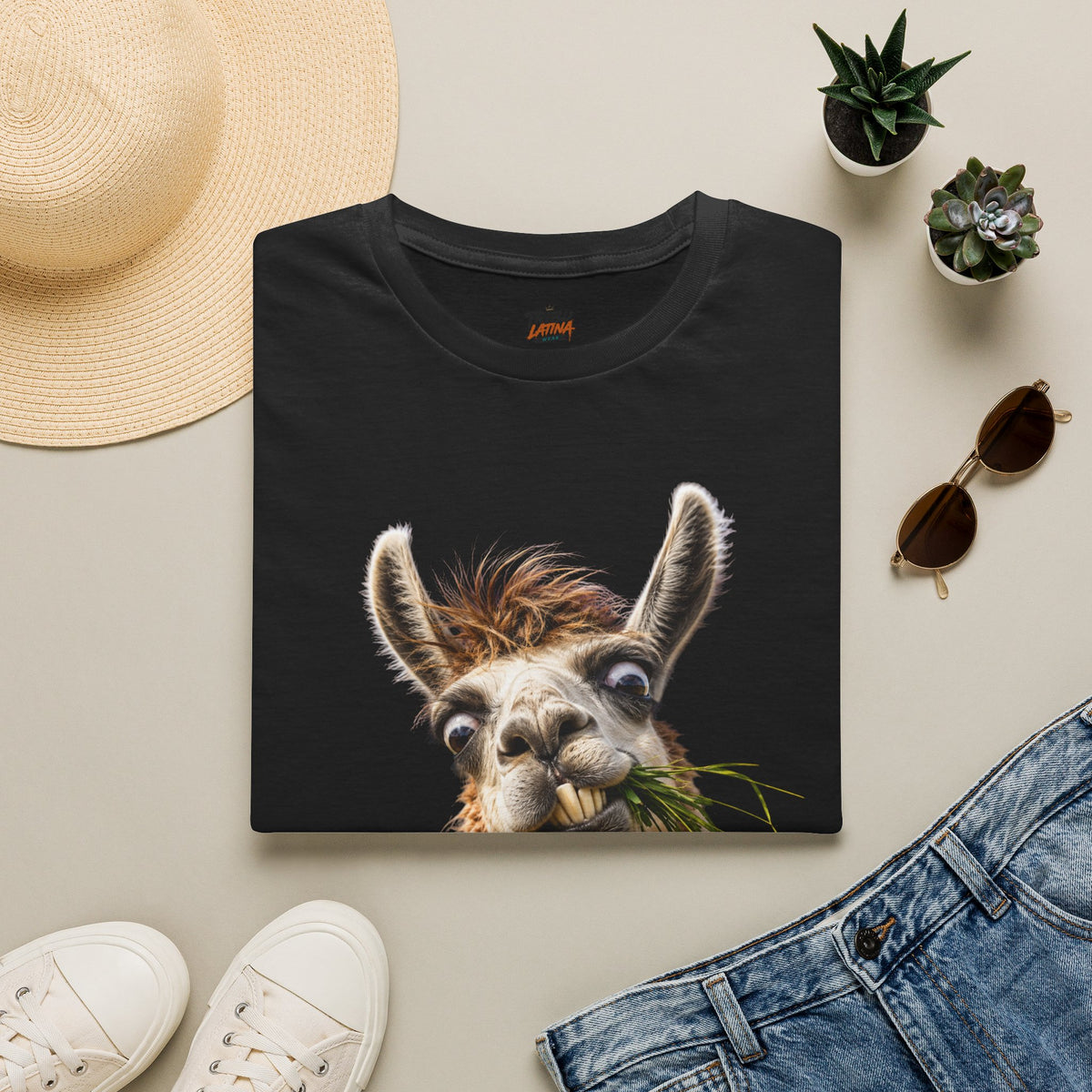 Funny Peruvian Llama Graphic T-Shirt