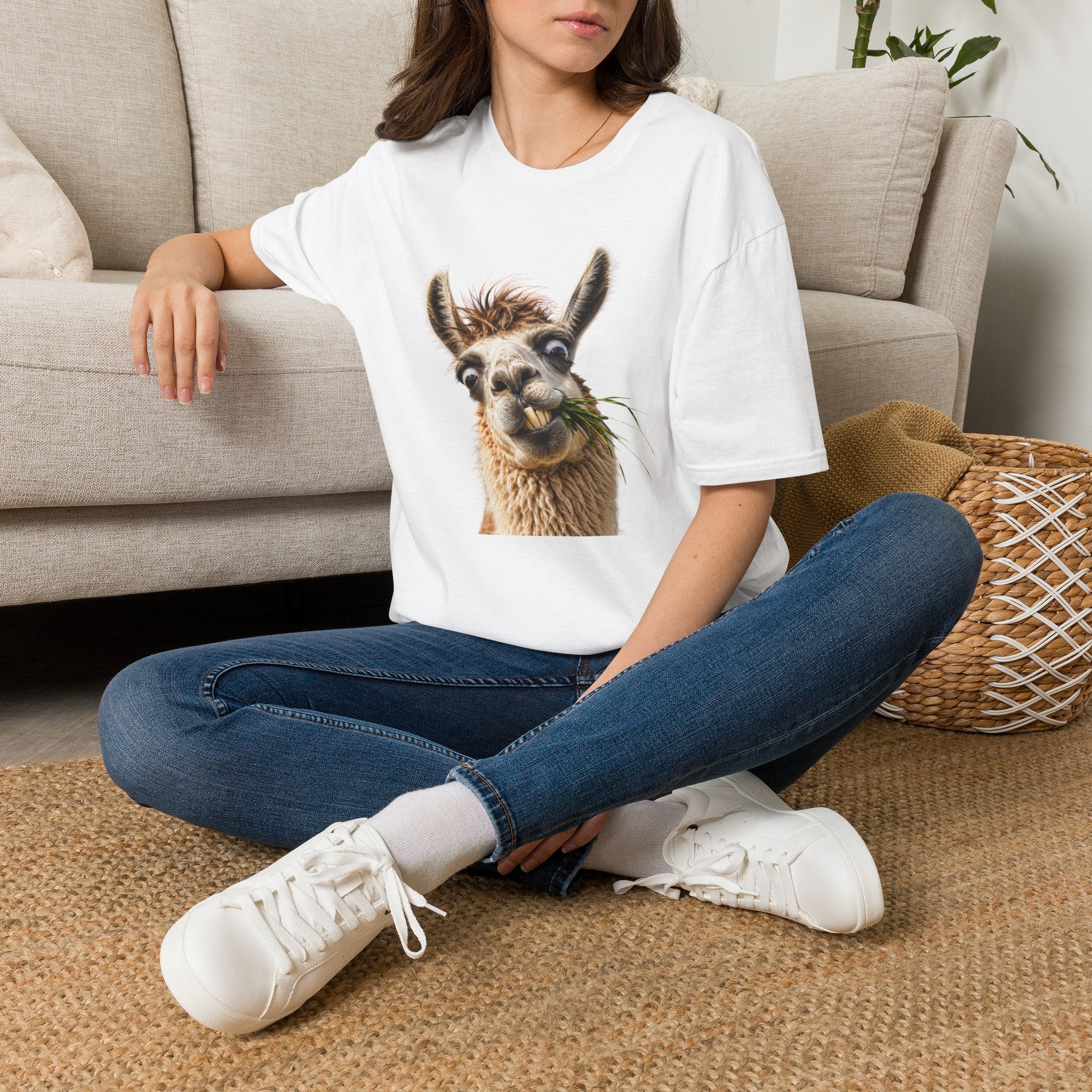 Funny Peruvian Llama Graphic T-Shirt