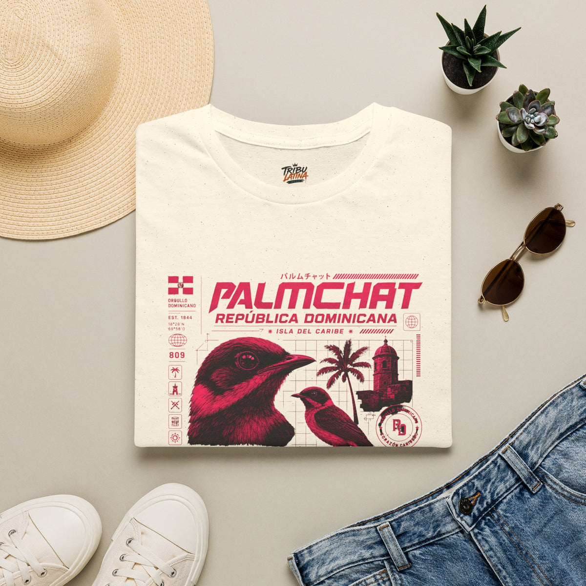 Dominican Republic Palmchat Graphic T-Shirt – Cigua Palmera