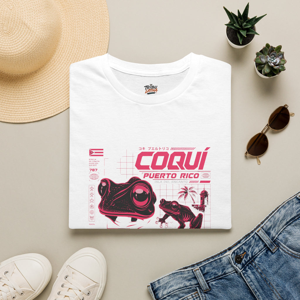 Puerto Rican Coquí Frog Graphic T-Shirt