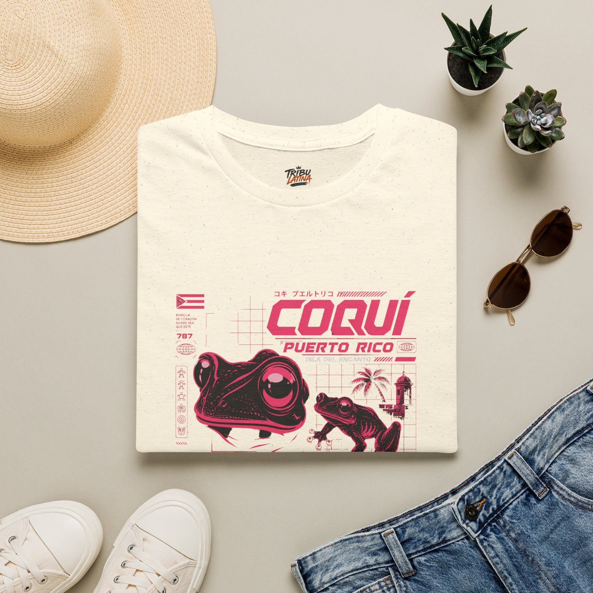 Puerto Rican Coquí Frog Graphic T-Shirt