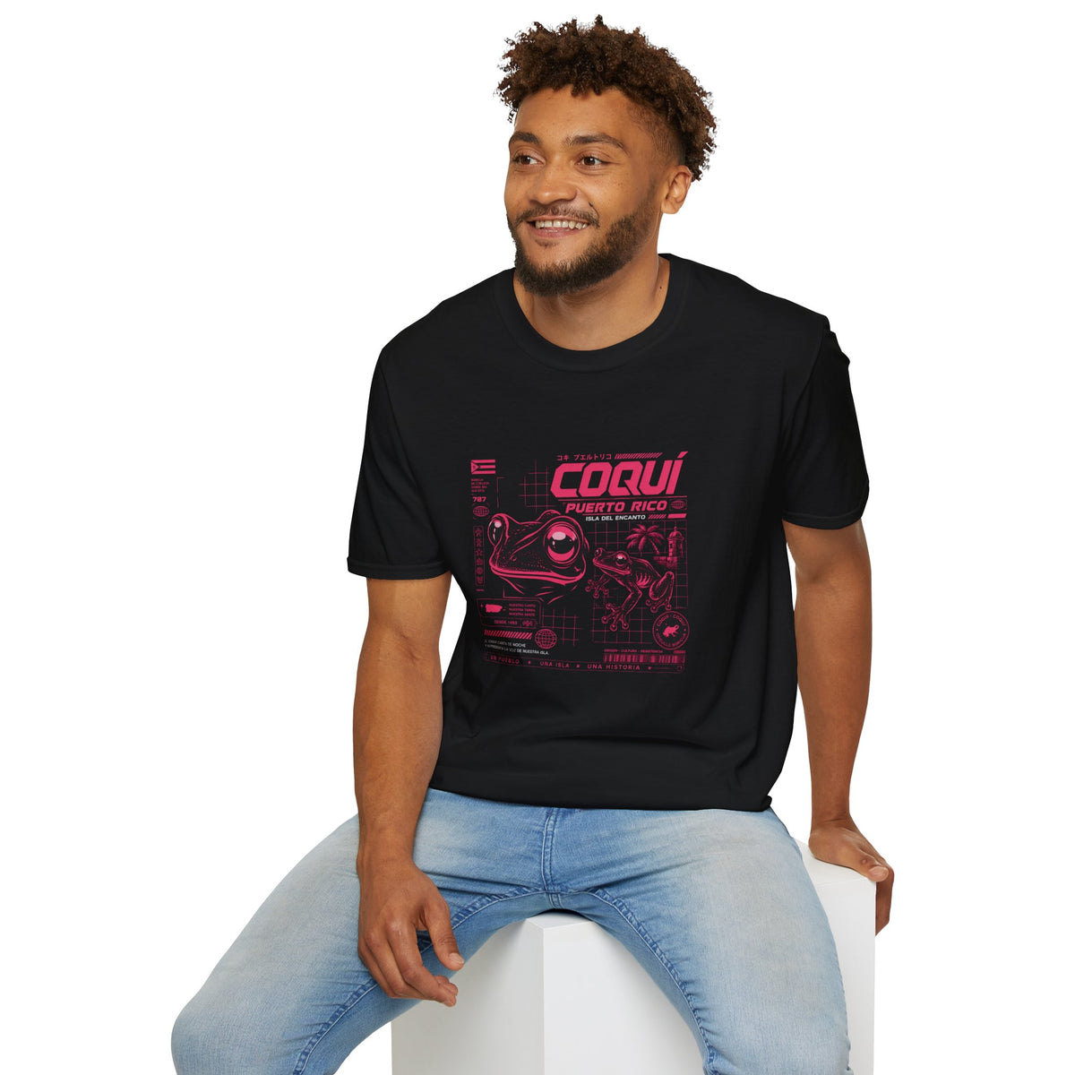 Puerto Rican Coquí Frog Graphic T-Shirt