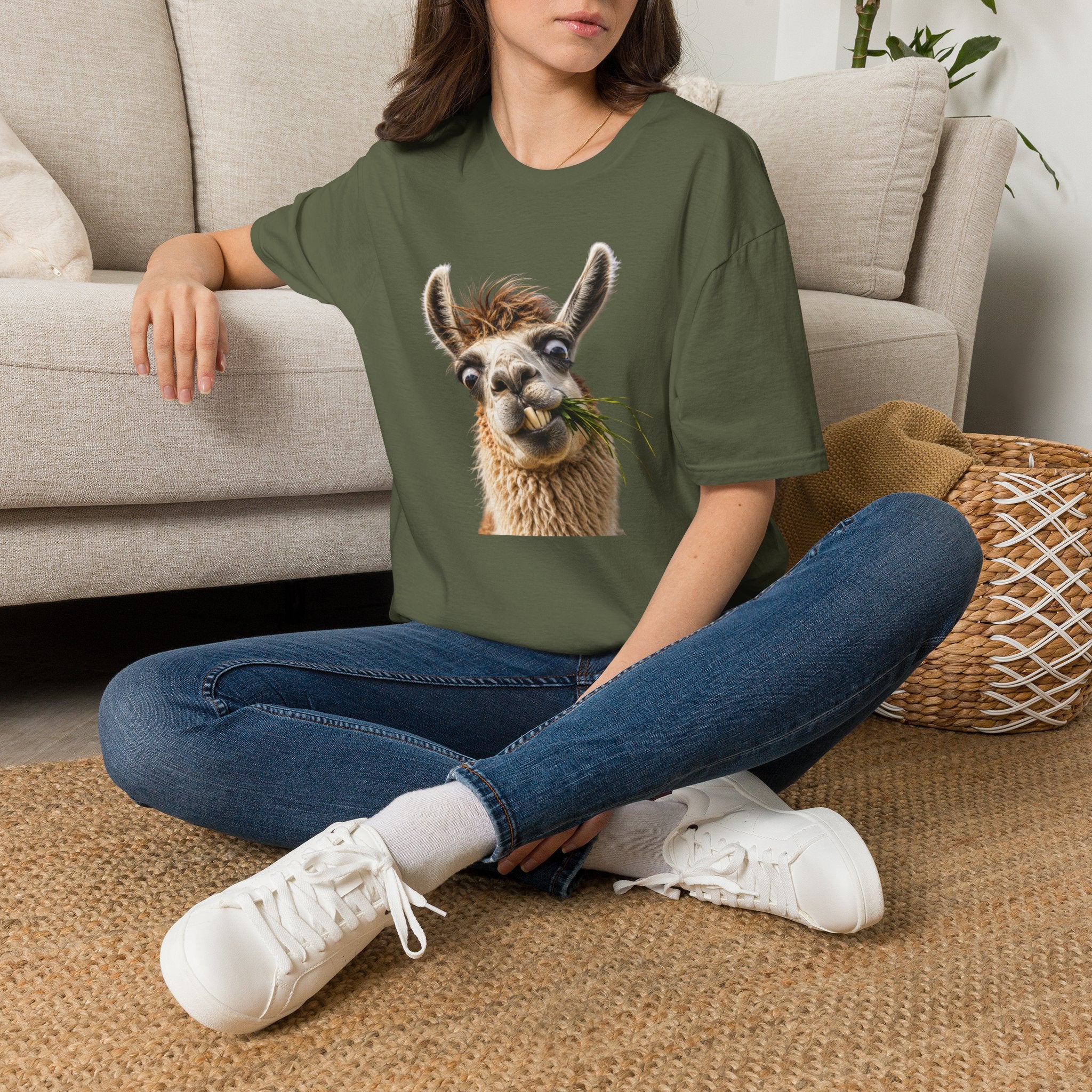 Funny Peruvian Llama Graphic T-Shirt