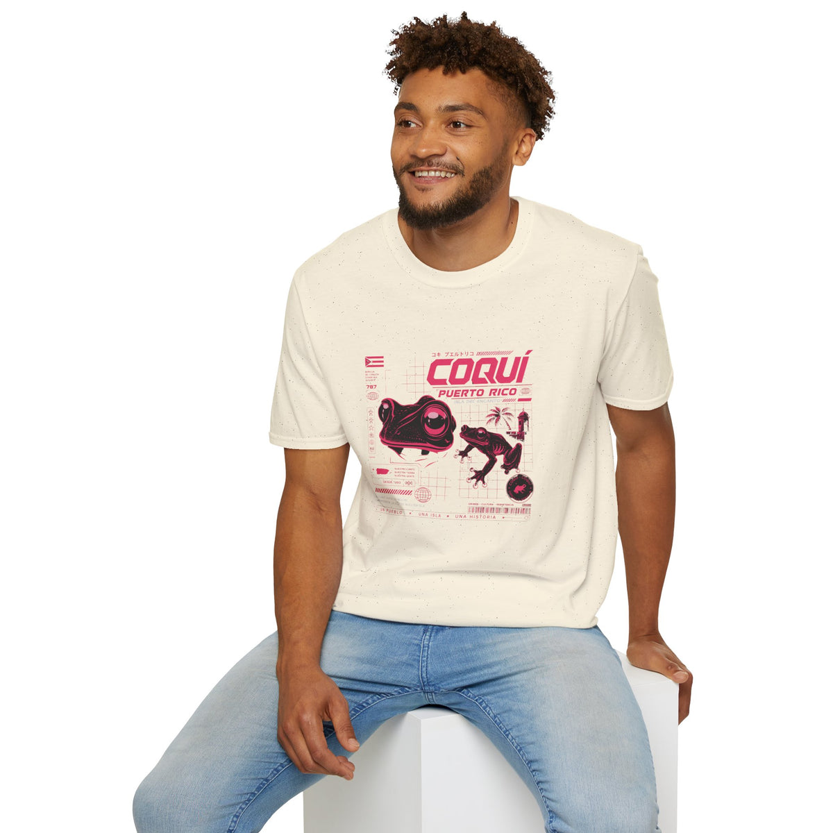 Puerto Rican Coquí Frog Graphic T-Shirt