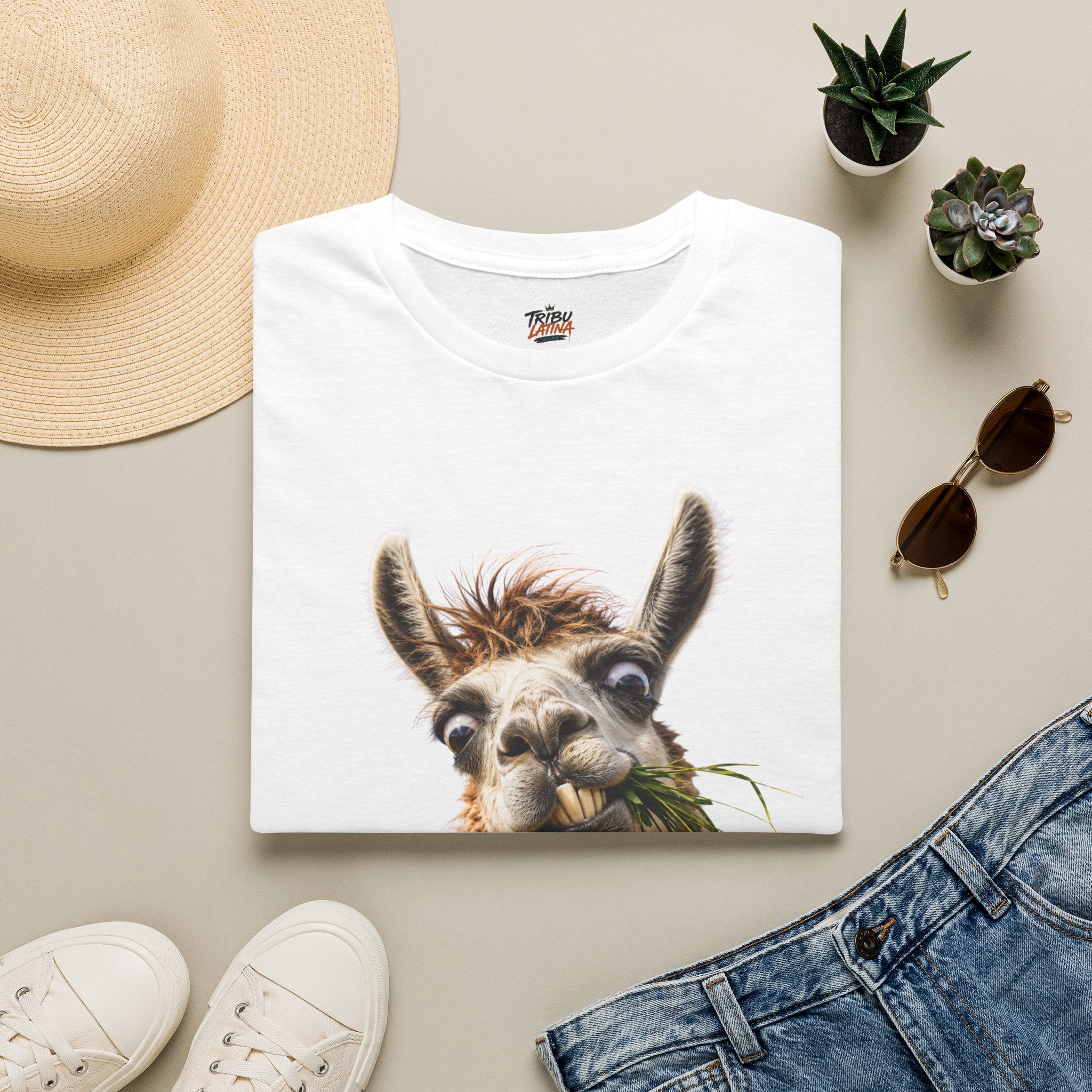 Funny Peruvian Llama Graphic T-Shirt