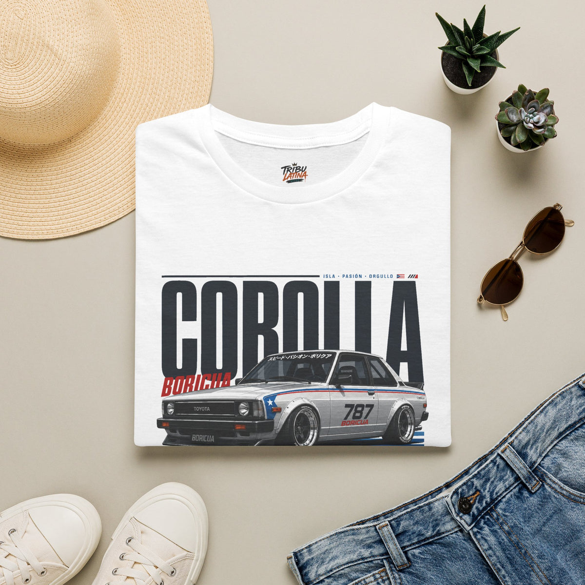 Puerto Rican Corolla 787 Graphic T-Shirt