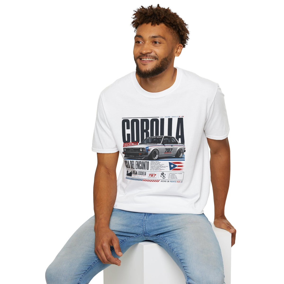 Puerto Rican Corolla 787 Graphic T-Shirt