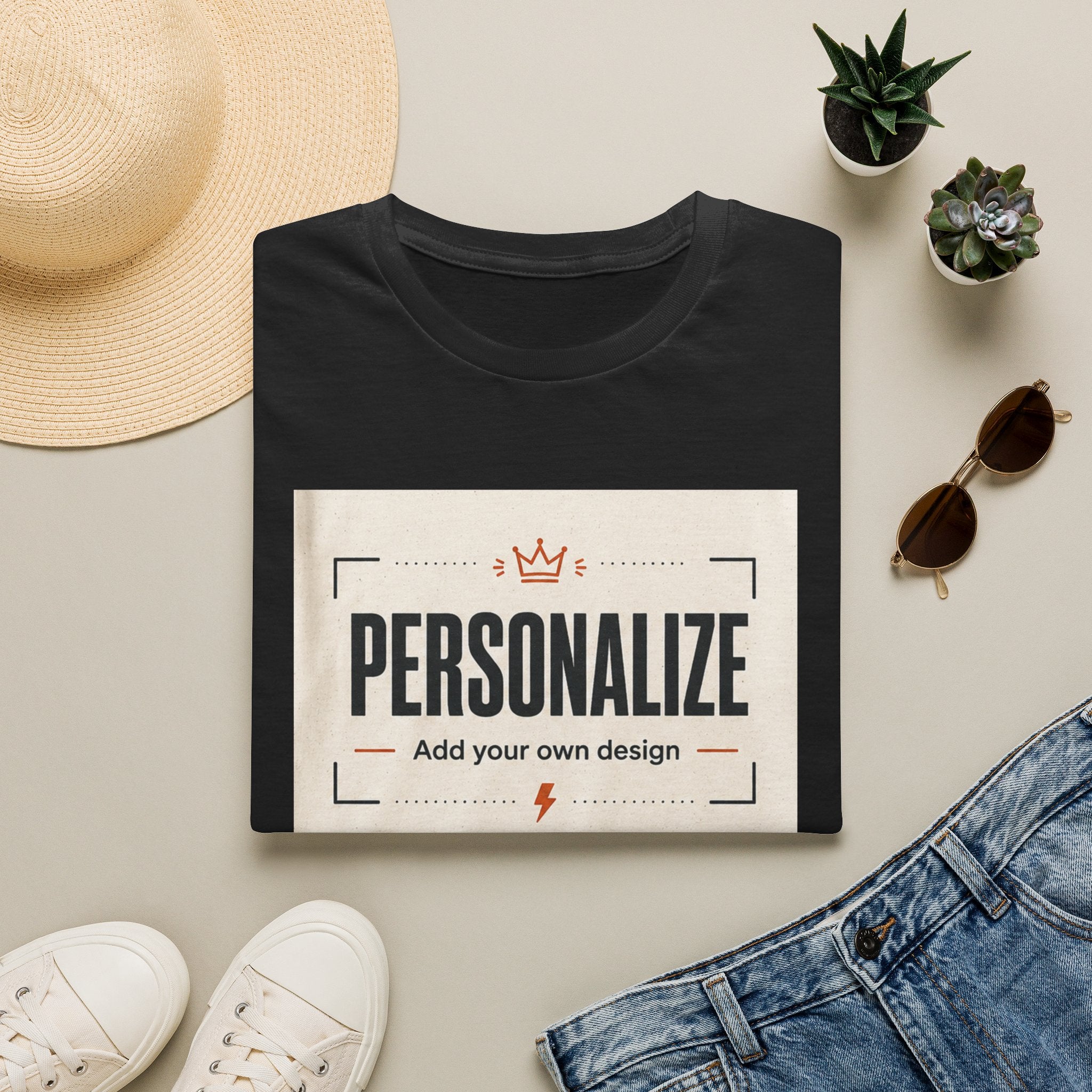 Personalized T-Shirt — Custom "Personalize: Add Your Own Design" Graphic Tee