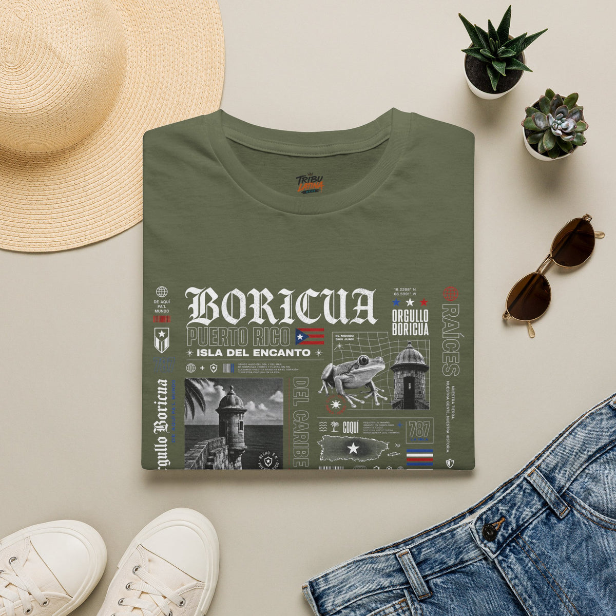 Puerto Rican Heritage Graphic T-Shirt – Boricua Roots