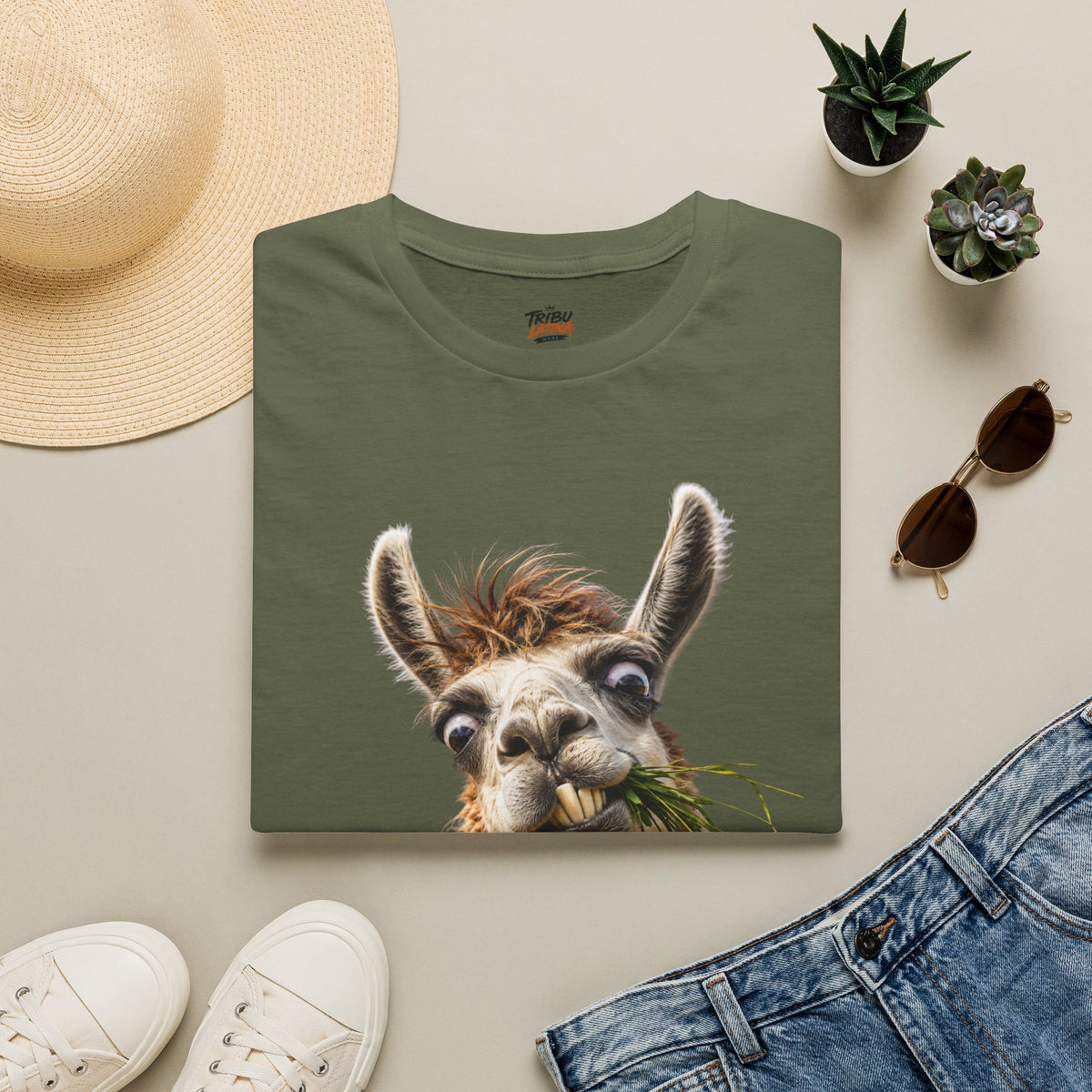 Funny Peruvian Llama Graphic T-Shirt